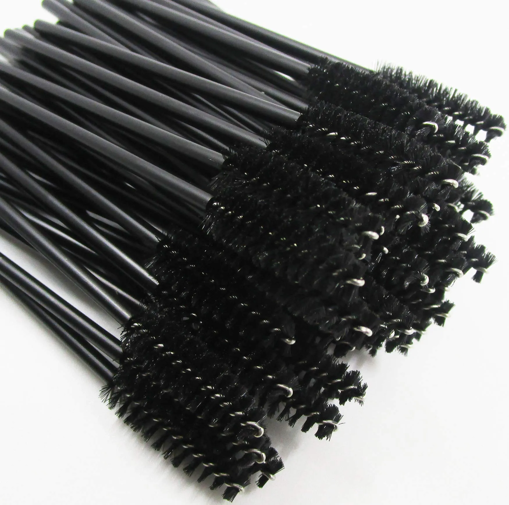 100 PCS Disposable Makeup Applicators Eyelash Mascara Brushes Lip Brushes Mascara Wands Cosmetic Lipstick Wands Tool Kits… 100pc BlackWhite