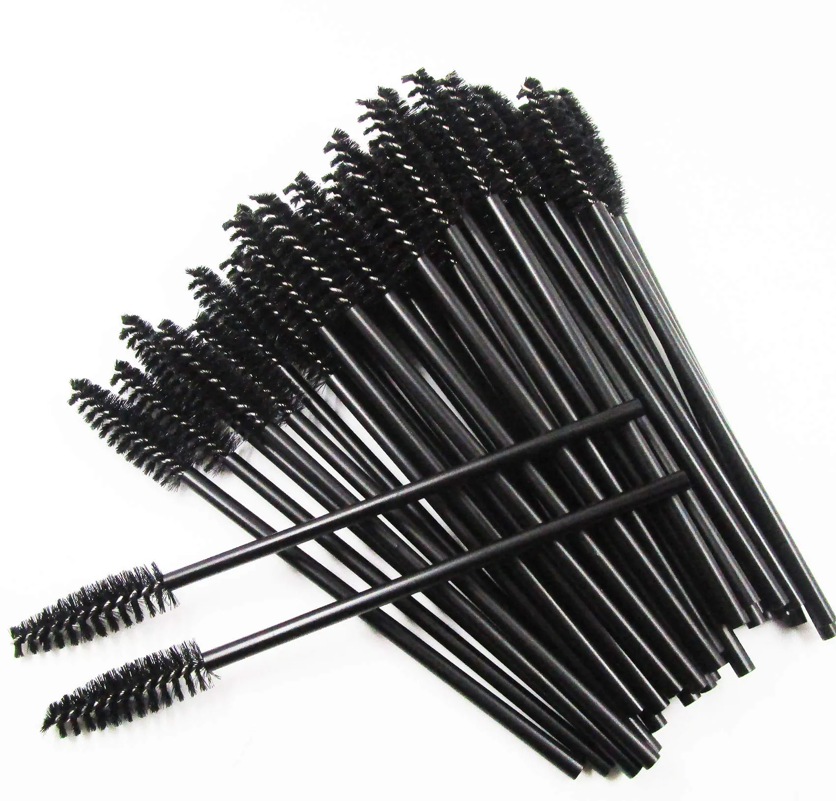 100 PCS Disposable Makeup Applicators Eyelash Mascara Brushes Lip Brushes Mascara Wands Cosmetic Lipstick Wands Tool Kits… 100pc BlackWhite