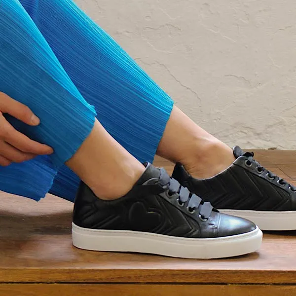 1460 Black | Lace up leather sneakers