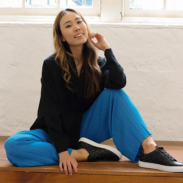 1460 Black | Lace up leather sneakers