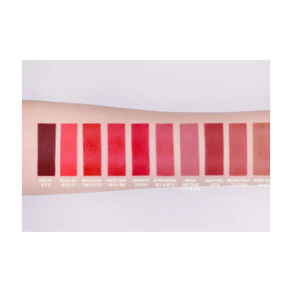 3CE Velvet Lip Tint (4g/ea) 10 colors / Newly Launched / Mlbb / Mlbb Lips / Stylenanda (Taupe)