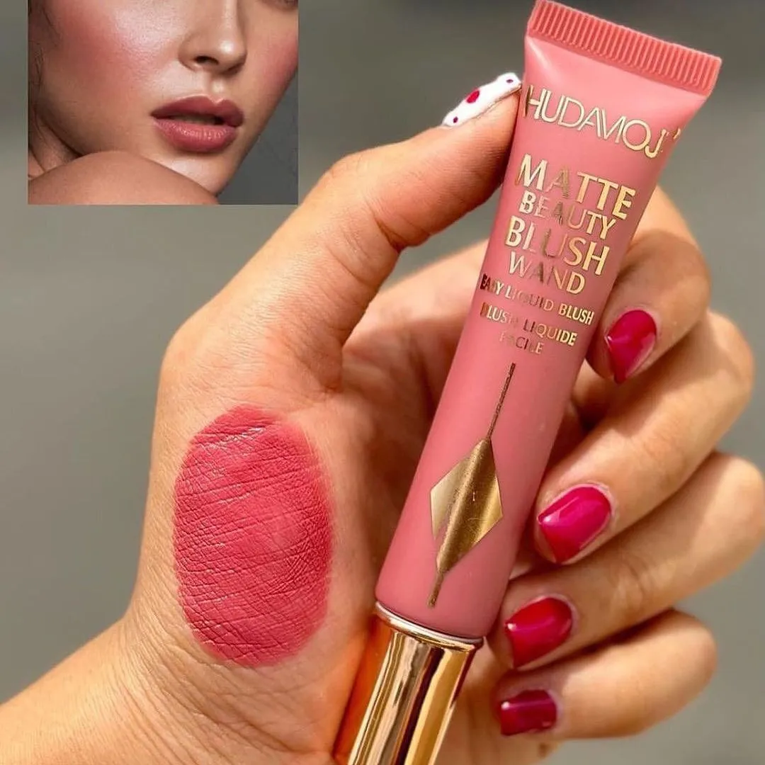 6pcs Creamy Matte Liquid Blush Highly Pigmented Matte Blush