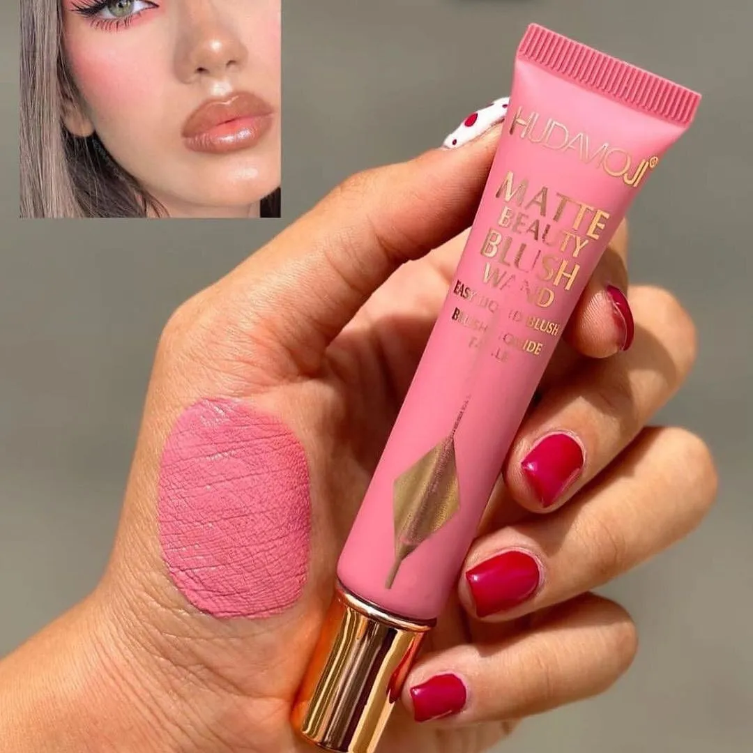 6pcs Creamy Matte Liquid Blush Highly Pigmented Matte Blush