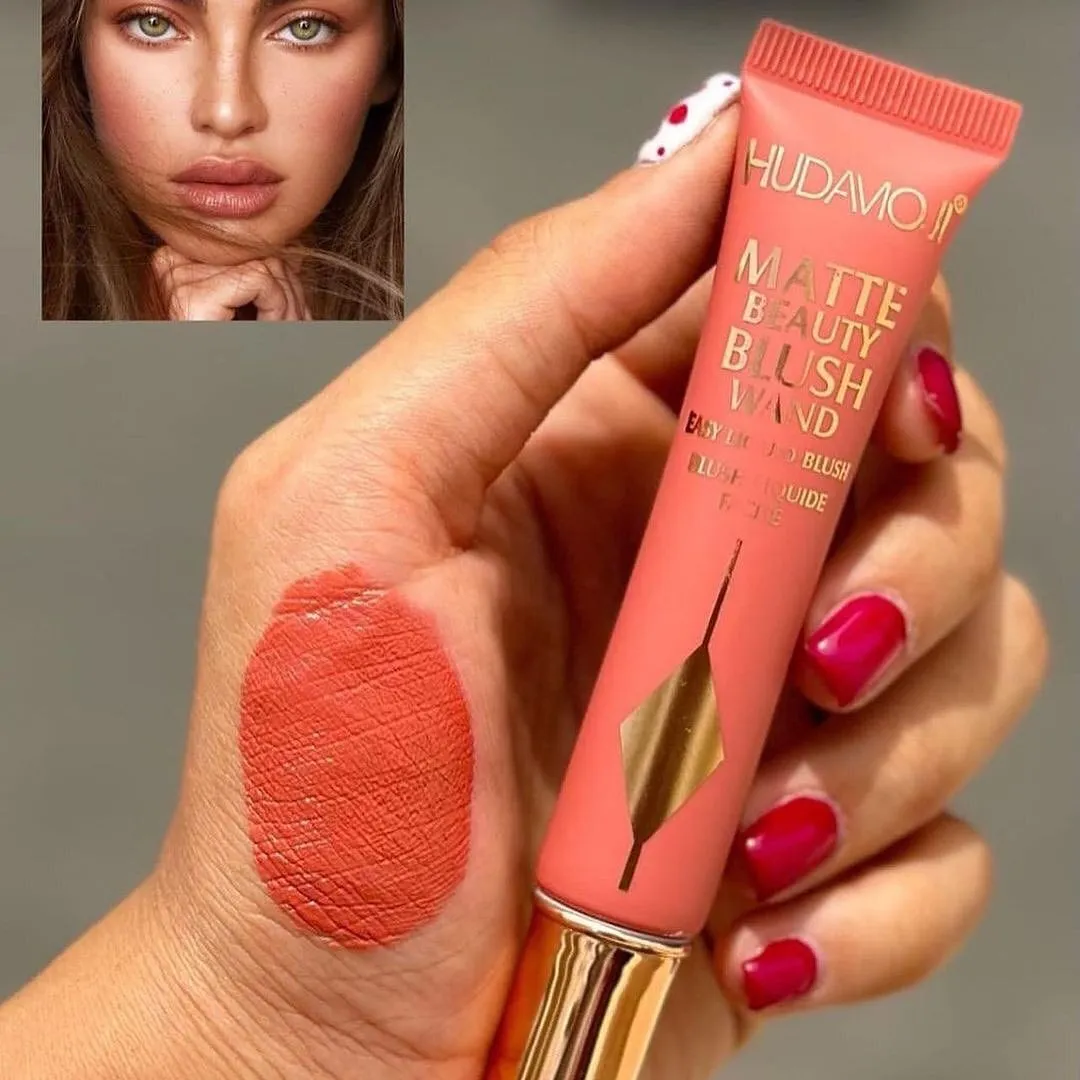 6pcs Creamy Matte Liquid Blush Highly Pigmented Matte Blush