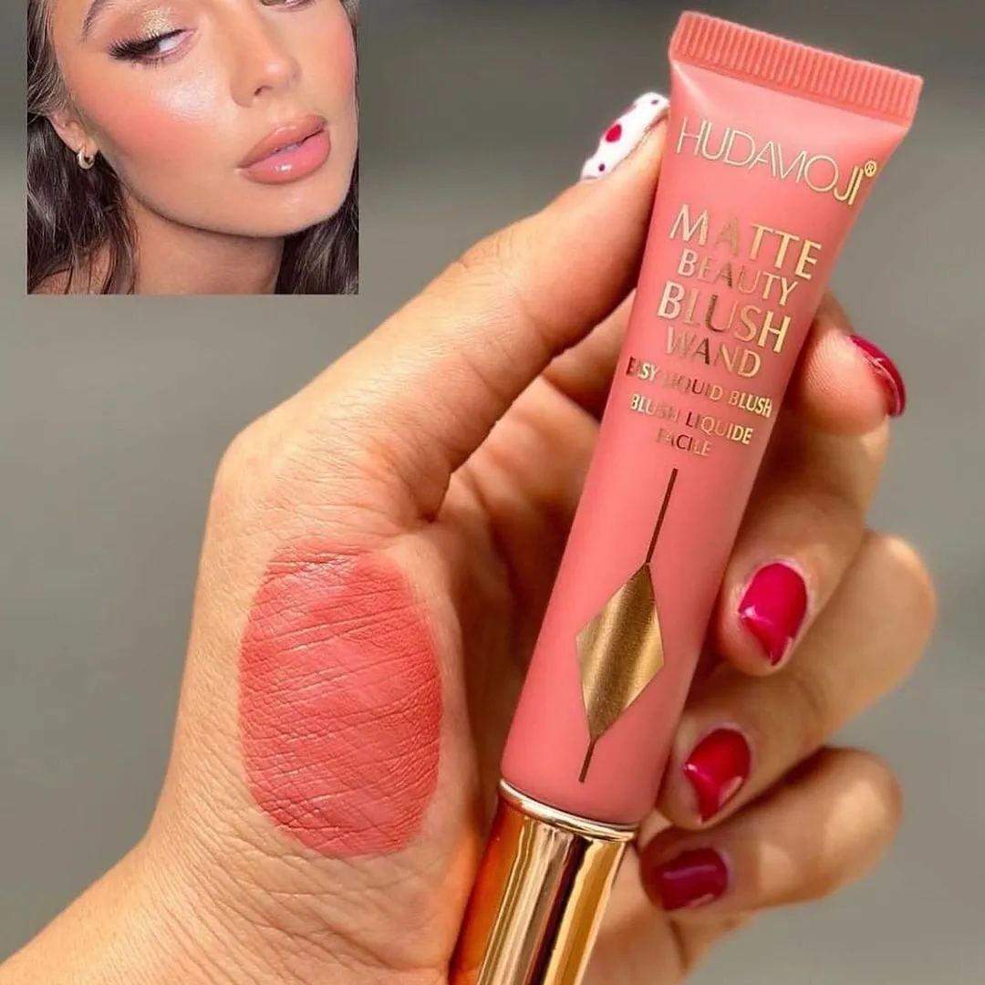 6pcs Creamy Matte Liquid Blush Highly Pigmented Matte Blush
