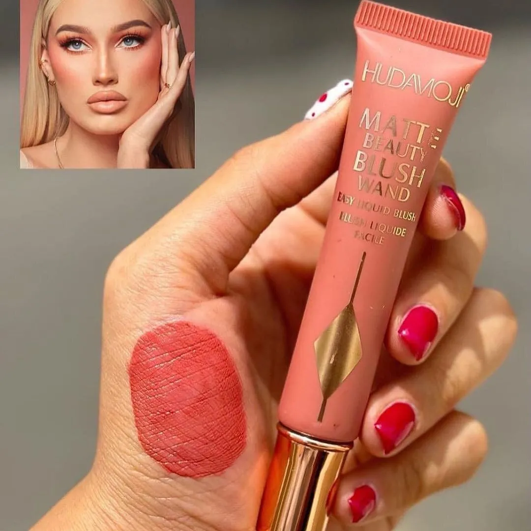 6pcs Creamy Matte Liquid Blush Highly Pigmented Matte Blush