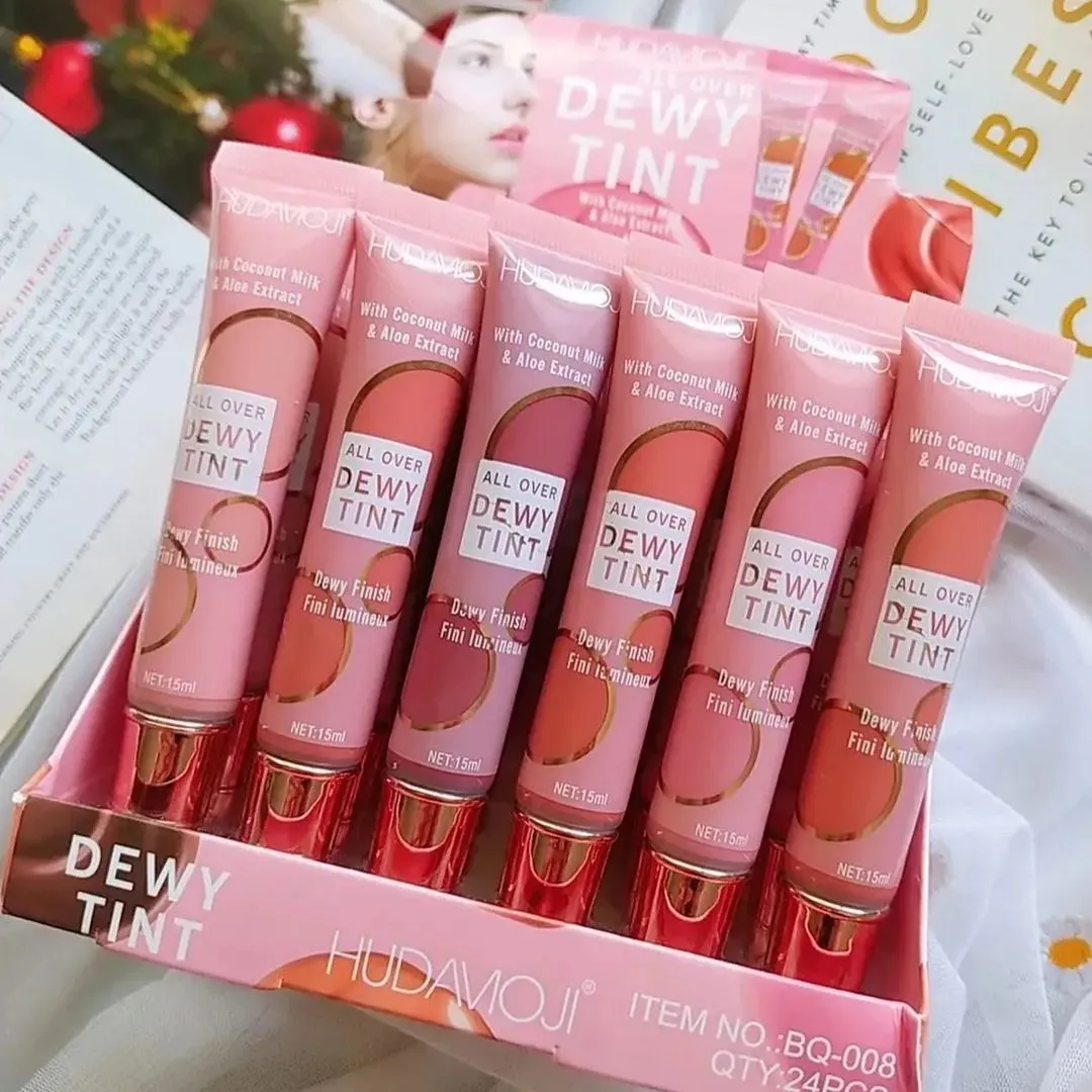 6pcs Creamy Matte Liquid Blush Highly Pigmented Waterproof Long Lasting