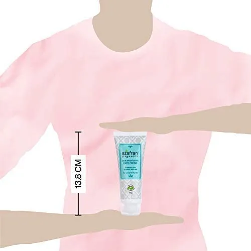 Azafran Organics Skin Brightening Face Cream, 50 Grams Luminous Toner, Clean Complexion and Glowing Skin With Coconut Oil and Niacinamide For Anti-Aging and Wrinkle