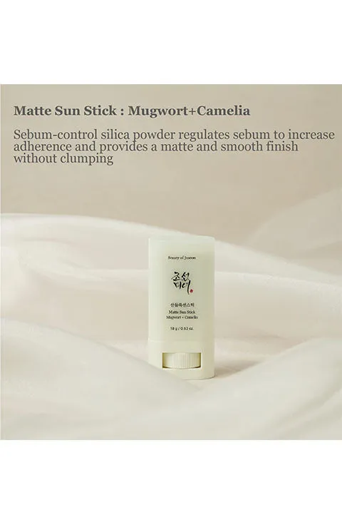 [Beauty of Joseon] Matte Sun Stick: Mugwort   Camelia  SPF5  PA     (18g/0.61fl.oz)