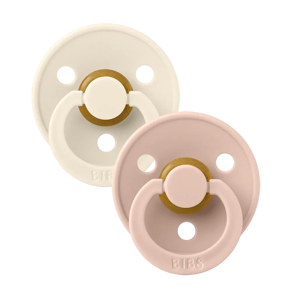 Bibs Anatomical Colour Pacifier - Ivory/Blush