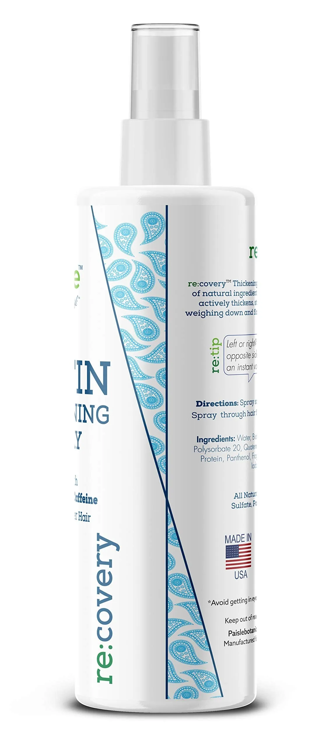 Biotin Hair Thickening Spray for Thin Hair Texturizing Spray Hair Loss Prevention Thinning Hair Thickening Tonic for Fine Hair Thick Hair Growth Products for Men for Women (THICKENING SPRAY)