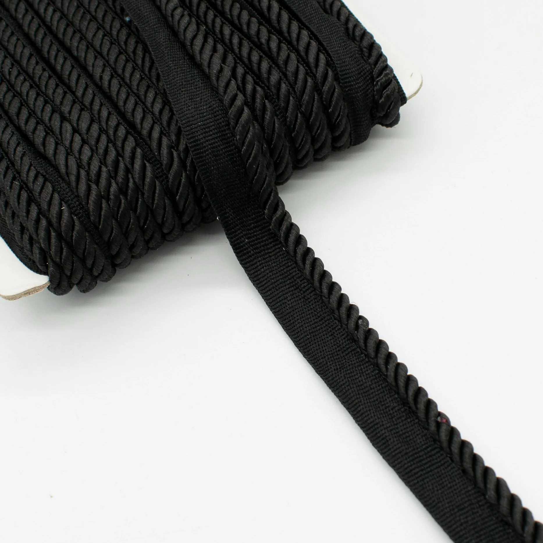 Black Lip Cord Trim