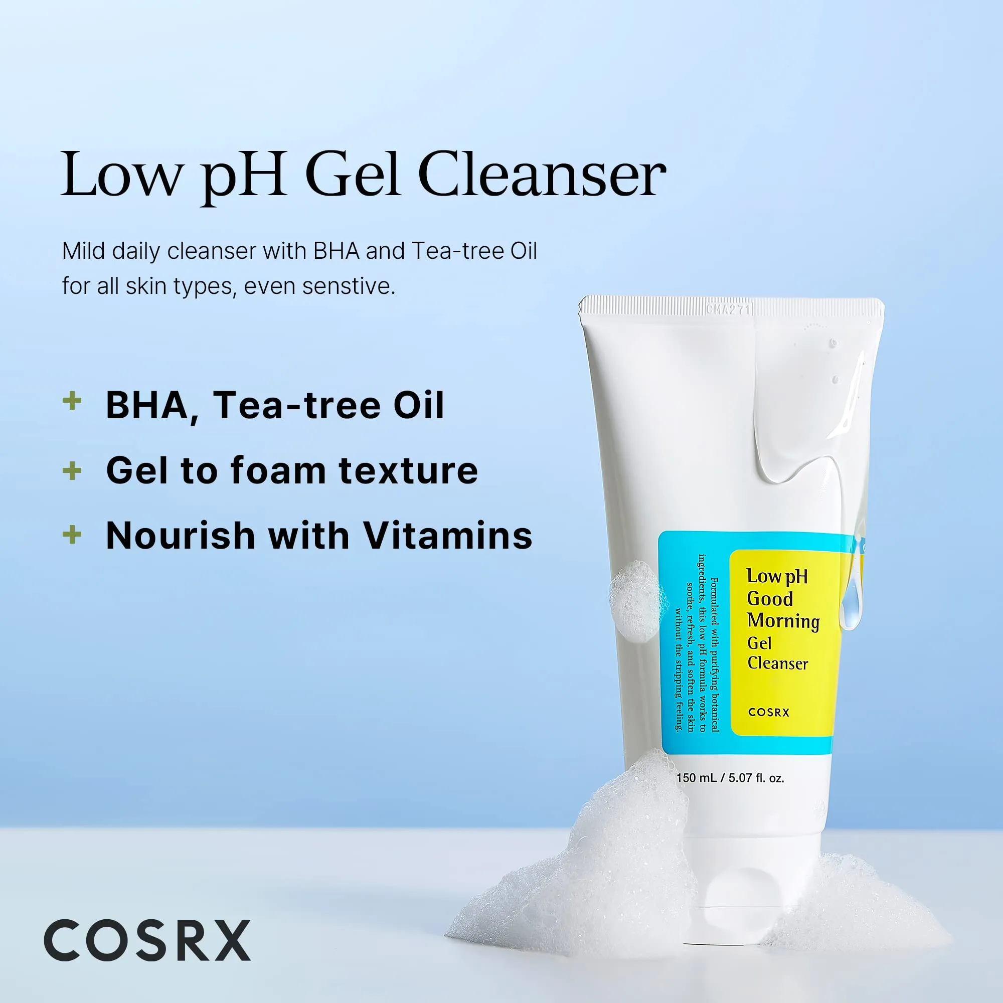 Cosrx Low pH Good Morning Gel Cleanser