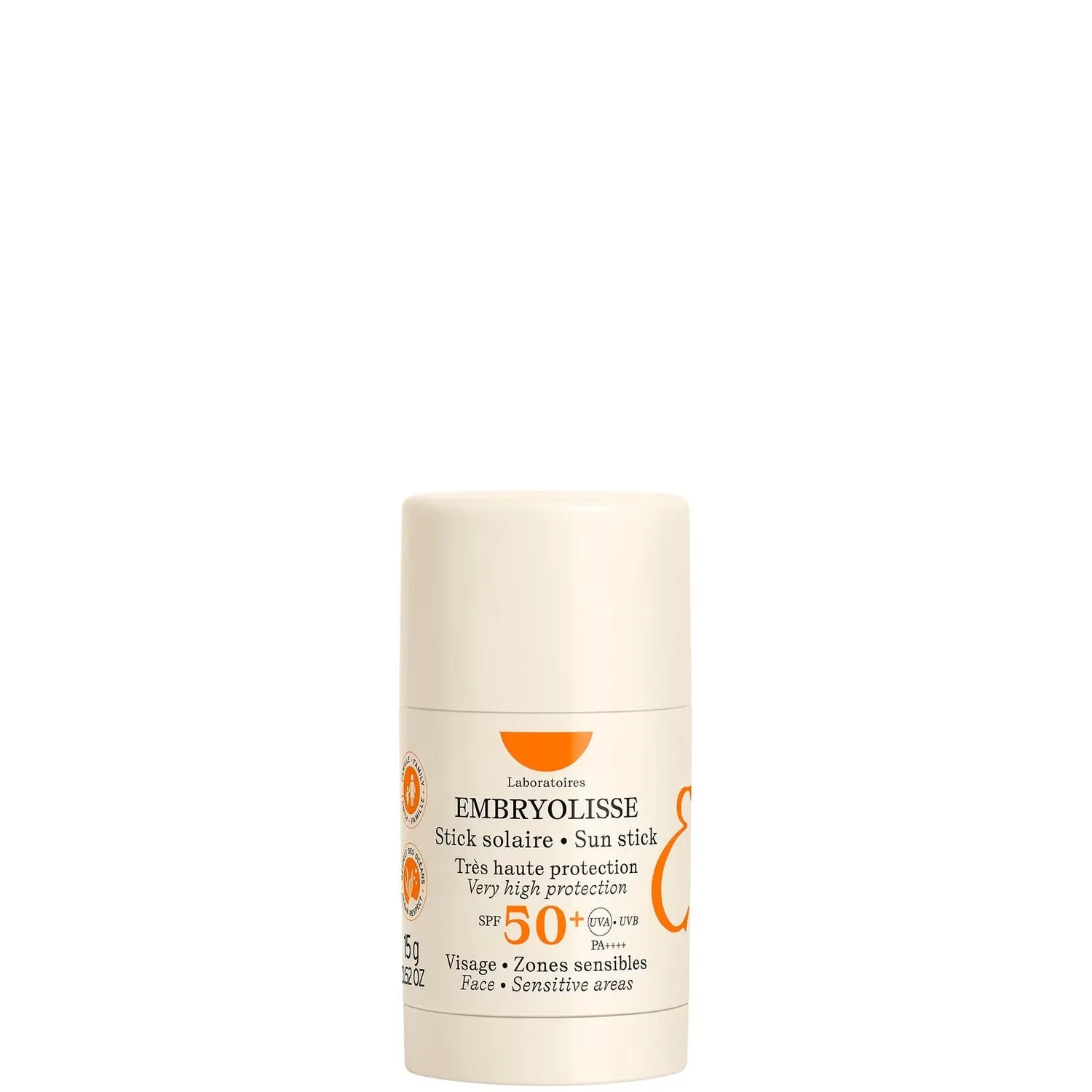 Embryolisse Waterproof Sun Stick SPF 50  15ml for Sensitive Skin