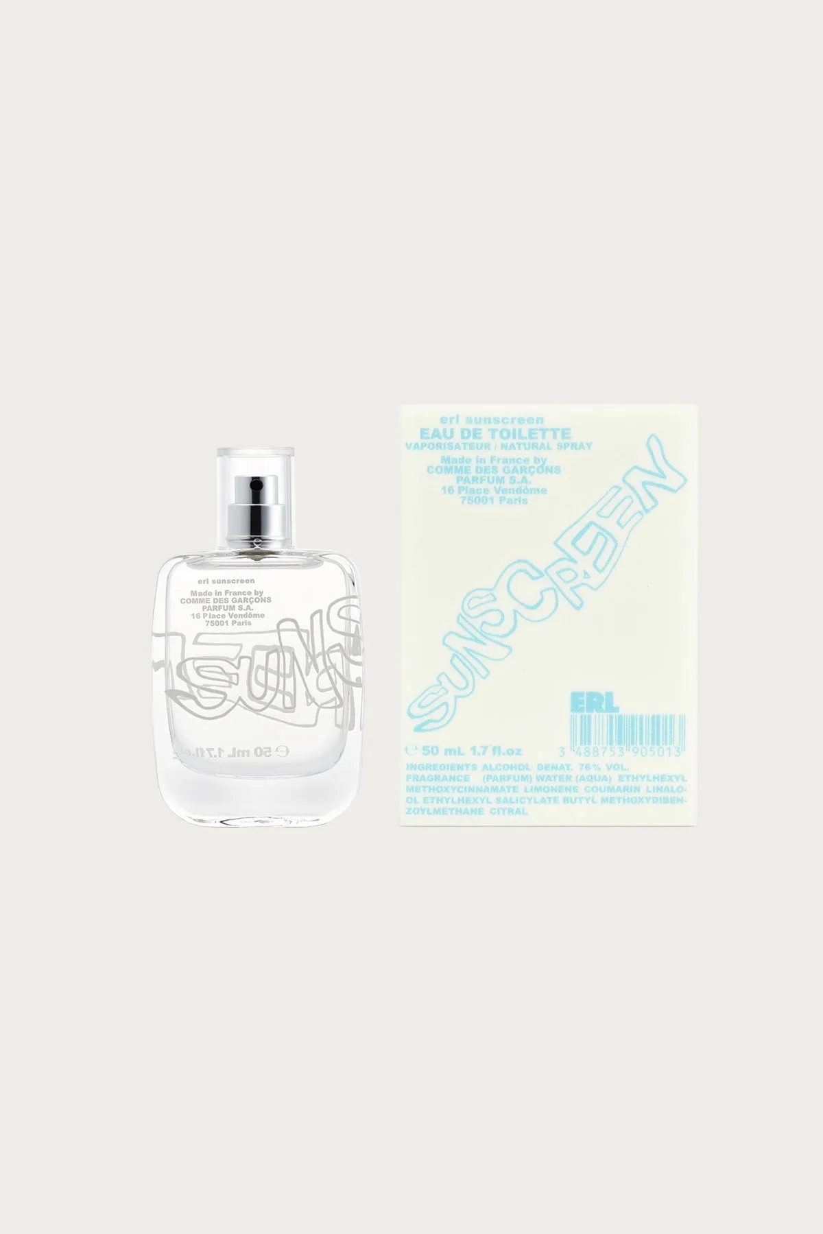 ERL SUNSCREEN Eau De Toilette - 50ml Natural Spray