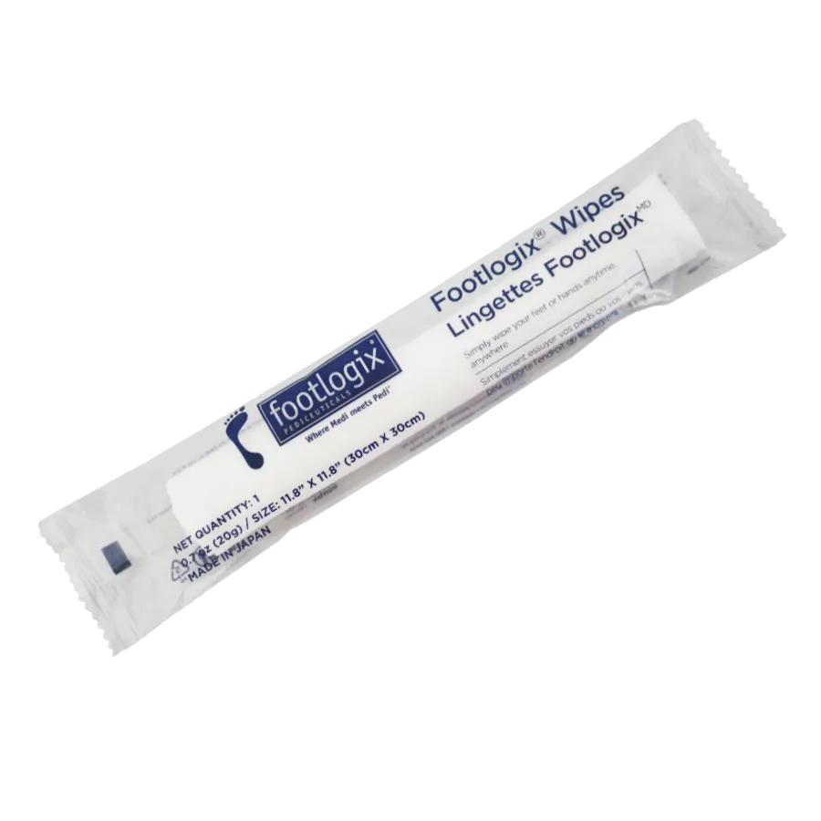 Footlogix Cleansing Wipes - Individually packaged