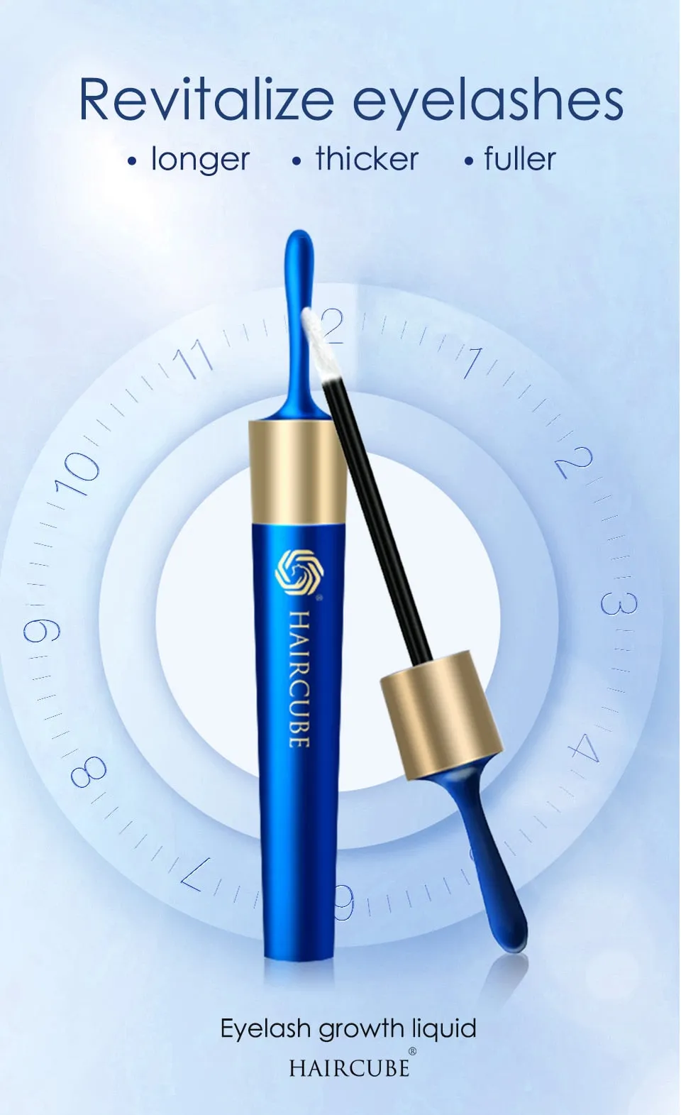 HAIRCUBE Eyelash Growth Serum Mascara Lengthening / Eyelash Enhancer Natural Herbal Eyelash Growth Thick Curling Treatments