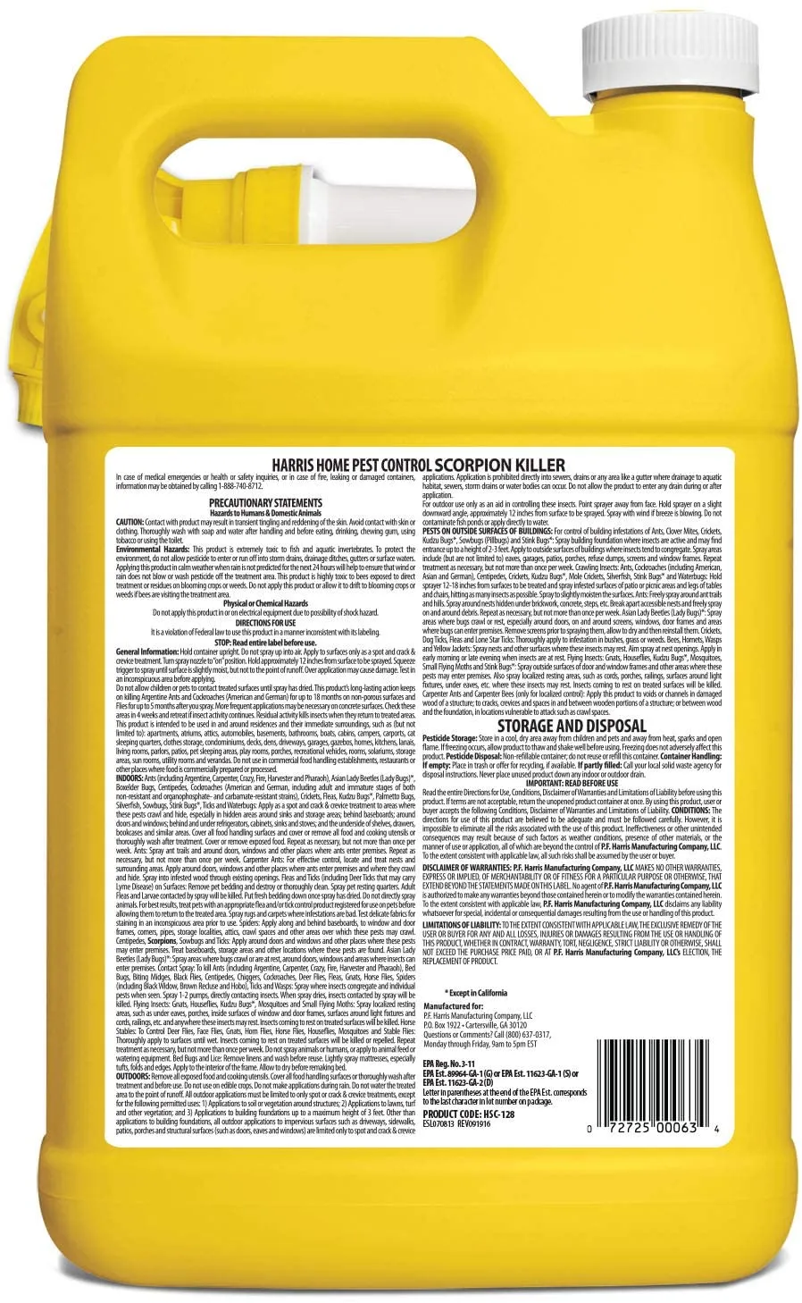 Harris Home Pest Control Scorpion Killer (128 fl. oz.)