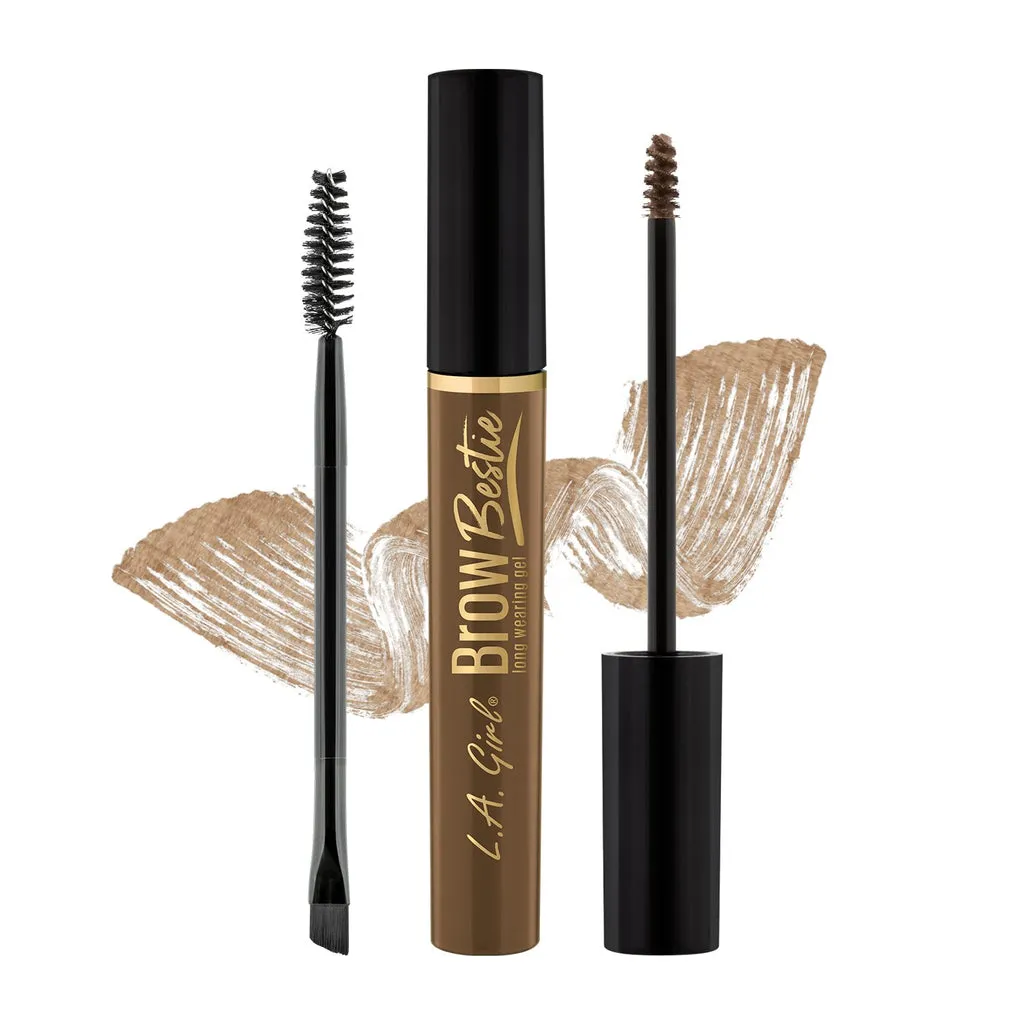 LA GIRL Brow Bestie Long Wearing Gel With Dual Ended 2 Pcs Kit مجموعه مسكارا الحواجب والفرشاة