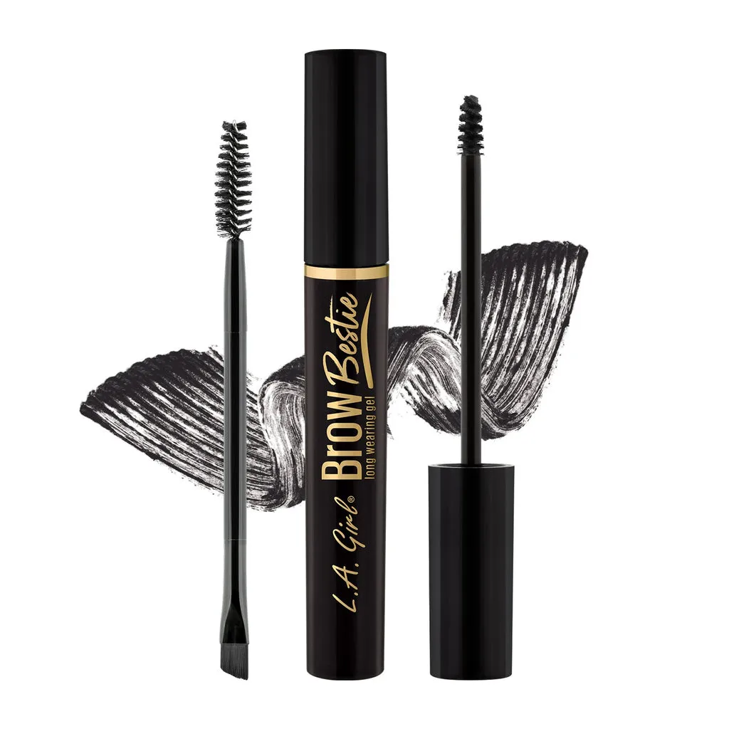LA GIRL Brow Bestie Long Wearing Gel With Dual Ended 2 Pcs Kit مجموعه مسكارا الحواجب والفرشاة