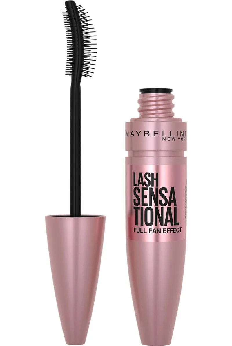 Lash Sensational Full-Fan Effect Washable Mascara - Lengthening & Volumizing, Intense Black, 1 Count