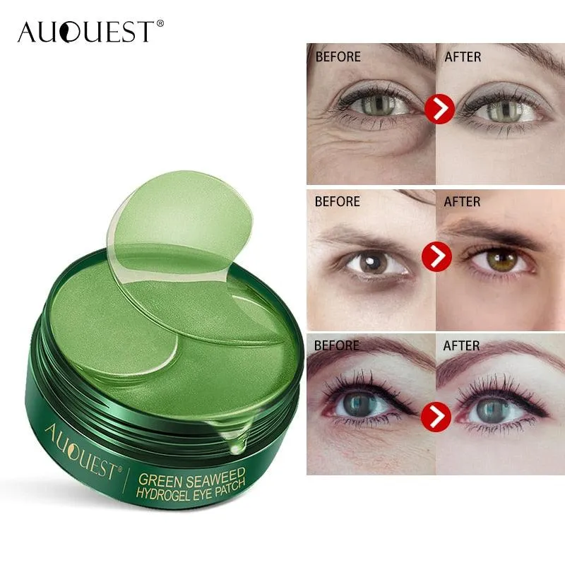 Natural Eye Patches with Hyaluronic Acid and Bamboo Seaweed - Moisturizing and Anti-Dark Circles Eye Mask