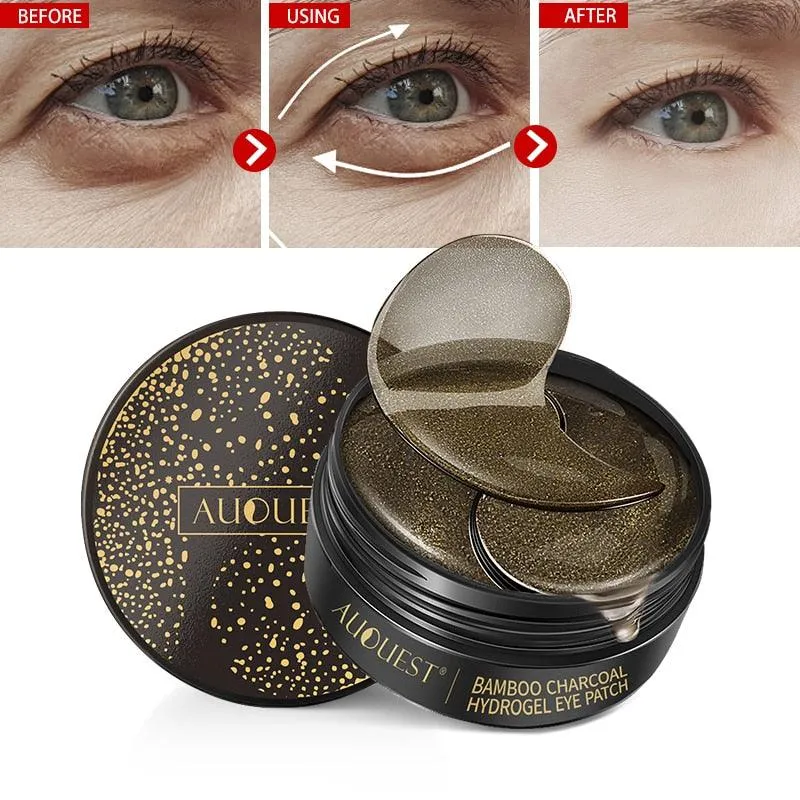 Natural Eye Patches with Hyaluronic Acid and Bamboo Seaweed - Moisturizing and Anti-Dark Circles Eye Mask