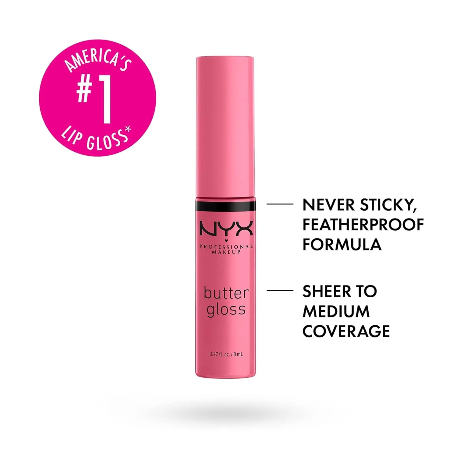 NYX Butter Gloss Lip Gloss 2-Pack - Tiramisu (Brown) & Vanilla Cream Pie (Mauve)