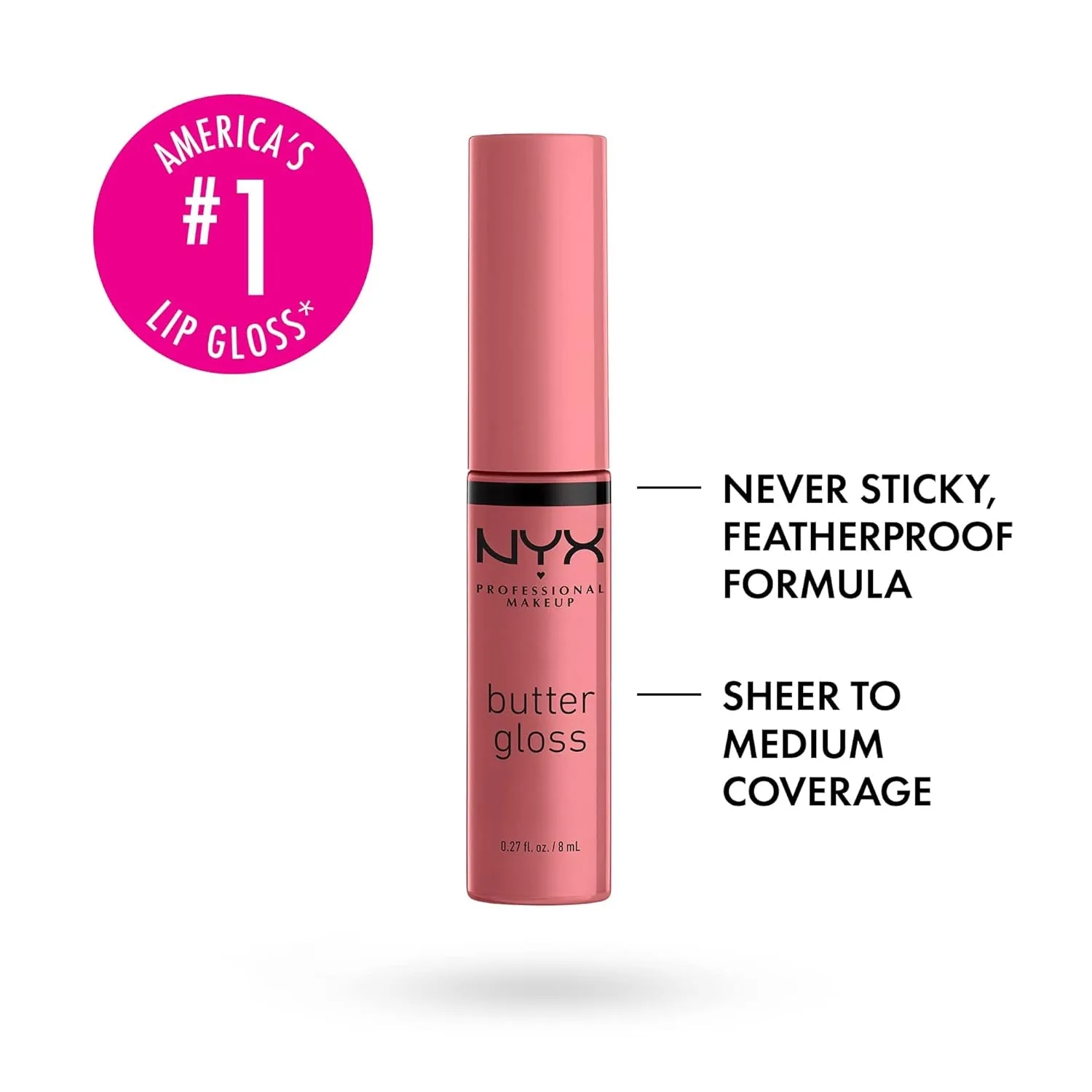 NYX Butter Gloss Lip Gloss 2-Pack - Tiramisu (Brown) & Vanilla Cream Pie (Mauve)