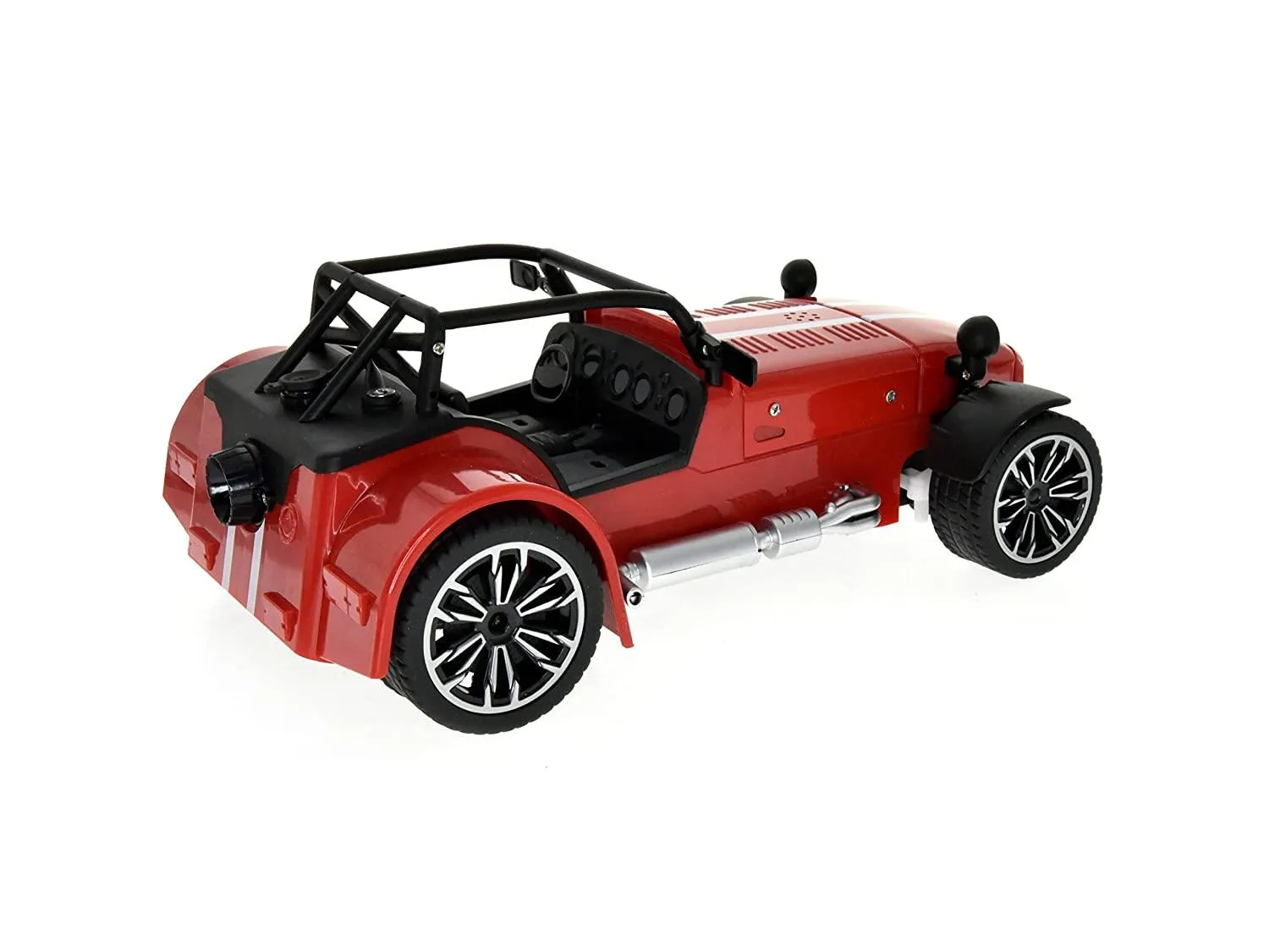 Playzu Classic Remote Control Die Cast With Mist Spray Racing Car – Red