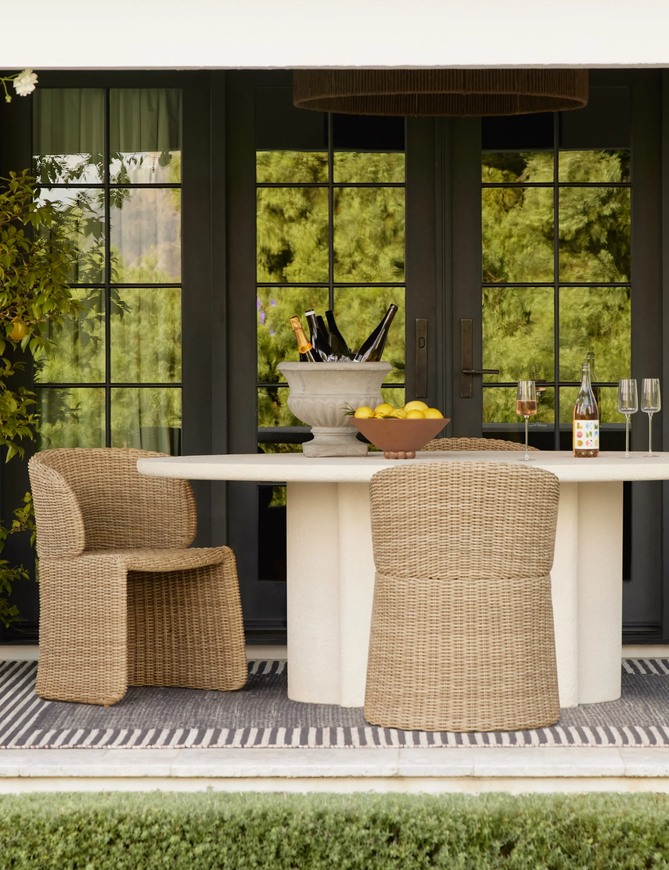 Rodrigo Indoor / Outdoor Oval Dining Table