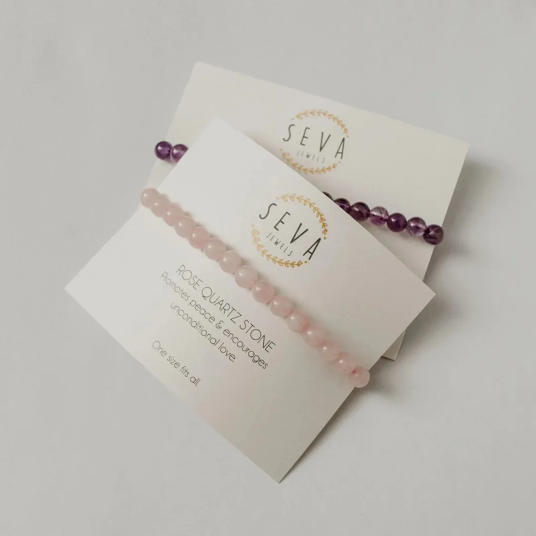 Rose Quartz Stone Bracelet