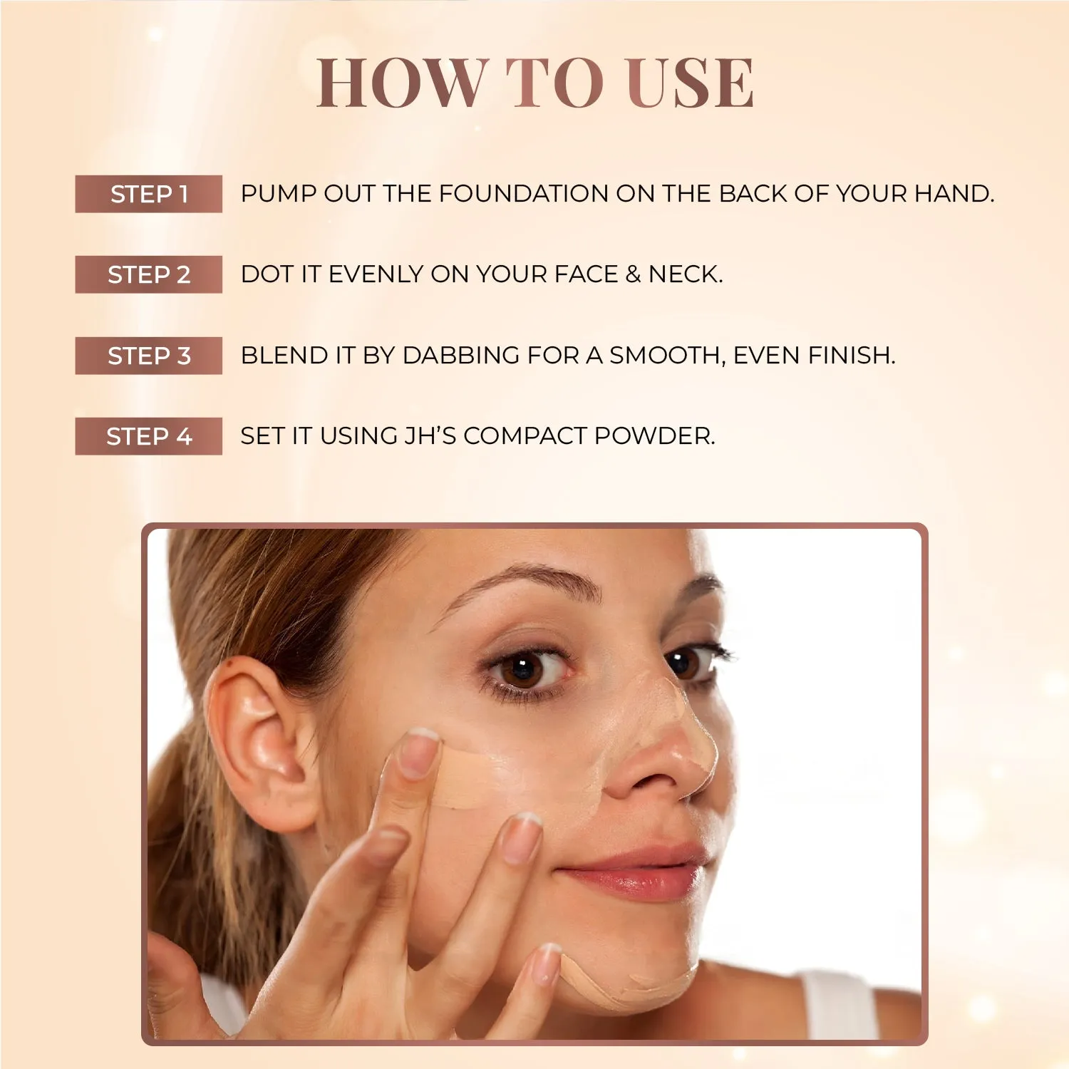 Serum Foundation Dewy Finish SPF 30  with Rosehip and Rice Starch - Beige