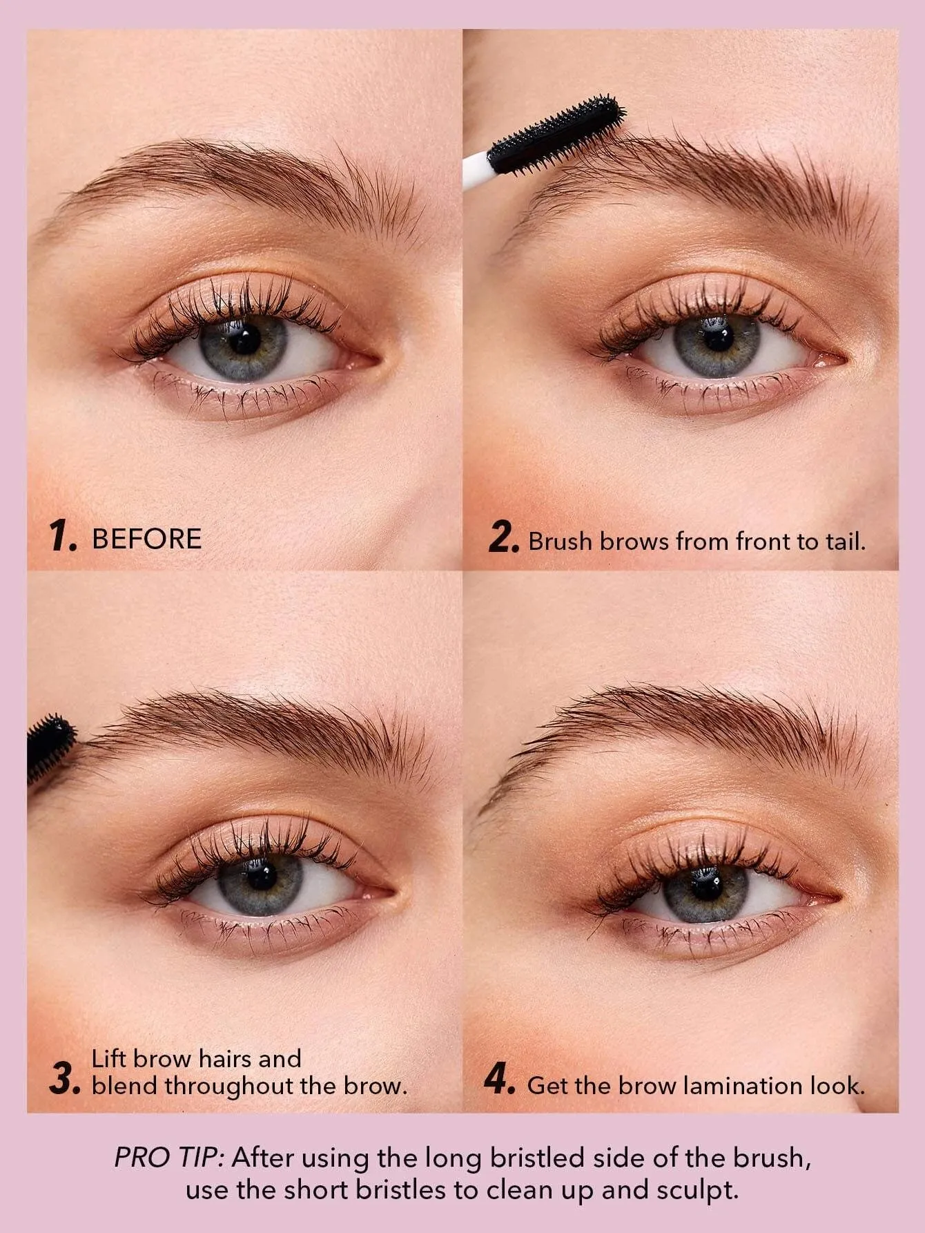 SHEGLAM Set Me Up Brow Gel  Long Lasting Waterproof Clear Eyebrow Gel