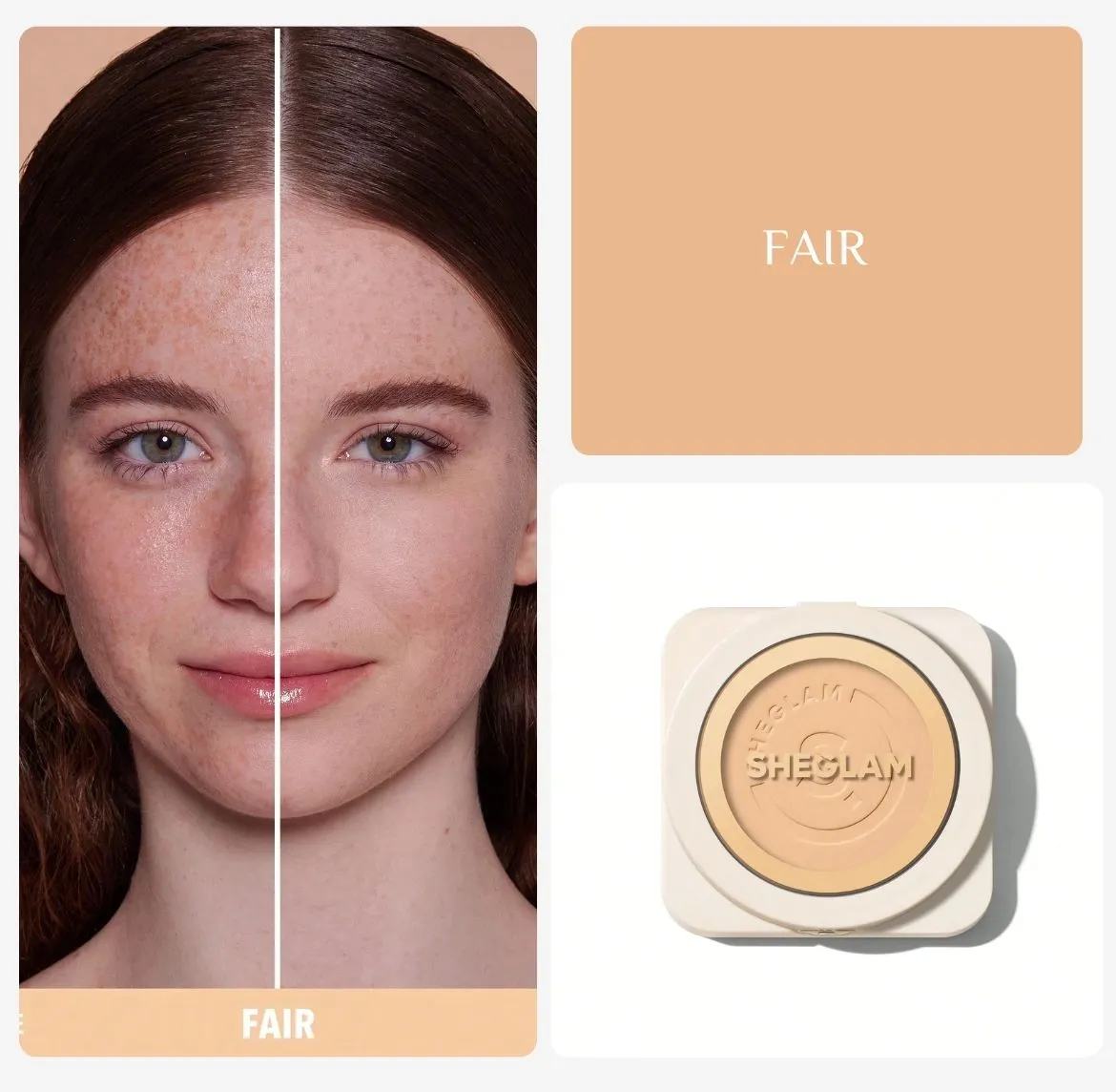 Sheglam Skin-Focus High Coverage Powder Foundation | شيكلام باودر فاونديشن عالي التغطية