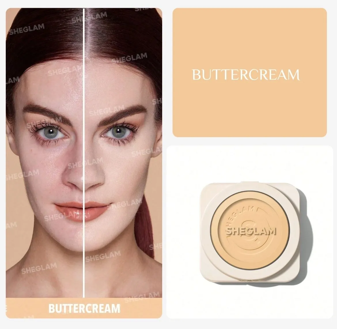 Sheglam Skin-Focus High Coverage Powder Foundation | شيكلام باودر فاونديشن عالي التغطية