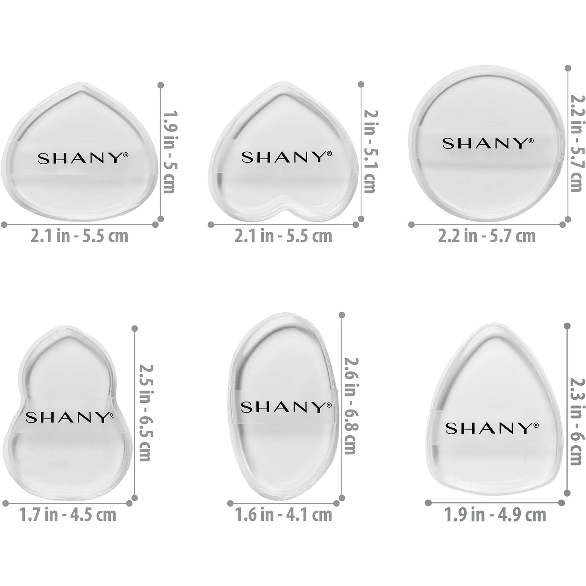 Stay Jelly Silicone Makeup Sponge Set of 6