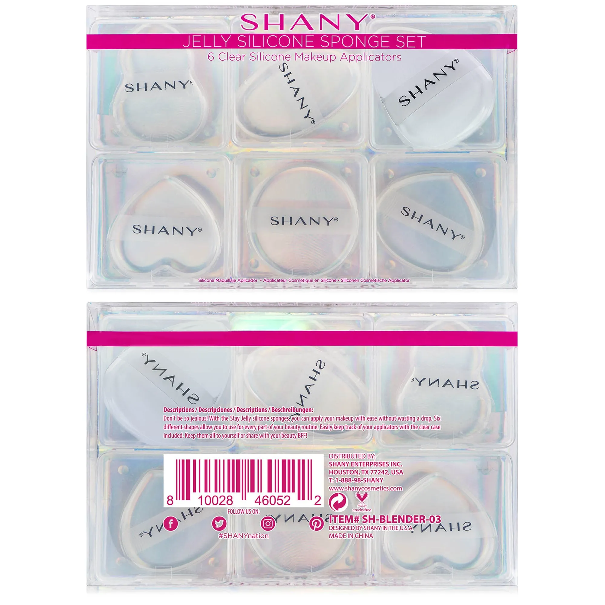 Stay Jelly Silicone Makeup Sponge Set of 6