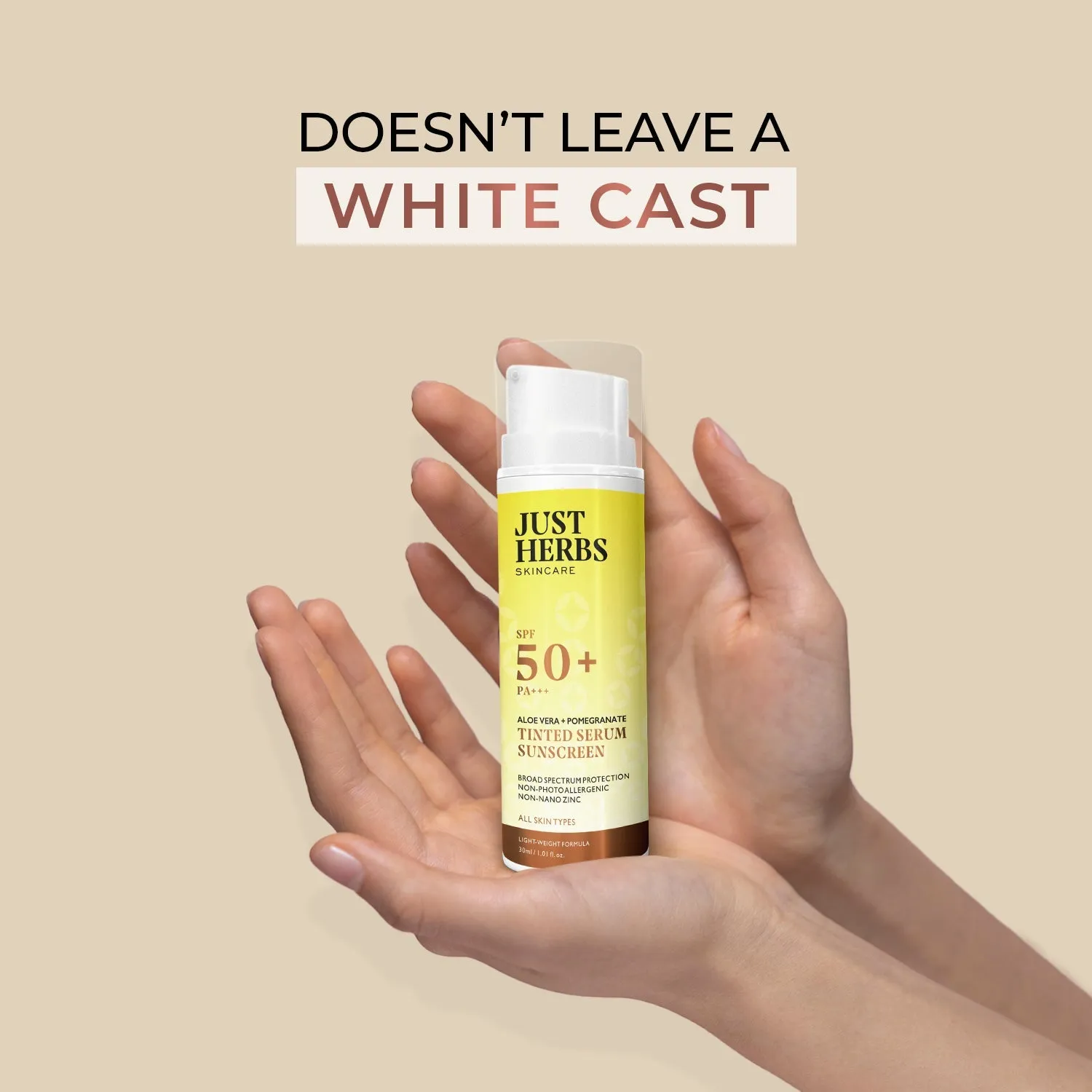 Tinted Serum Sunscreen with SPF 50  PA     - 30ml