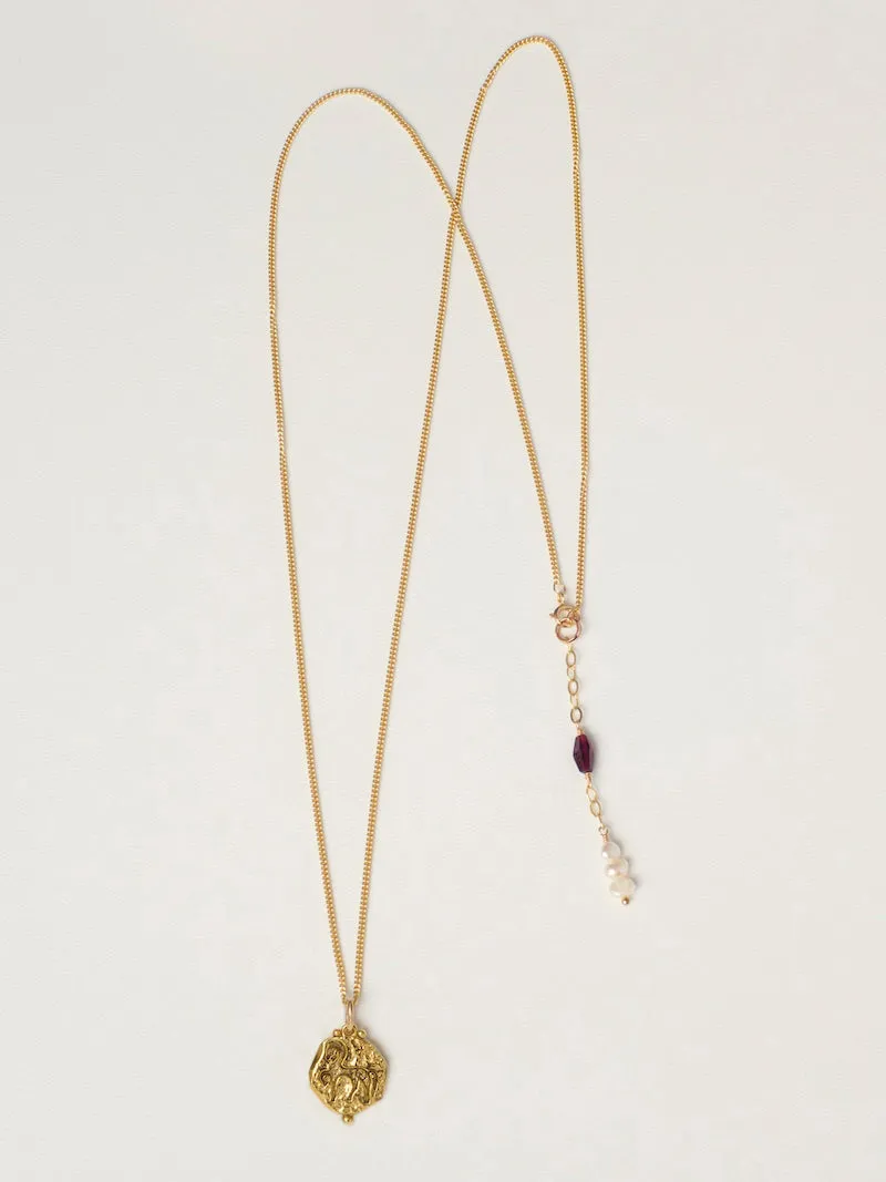 Trojan Horse Necklace Gold | Long